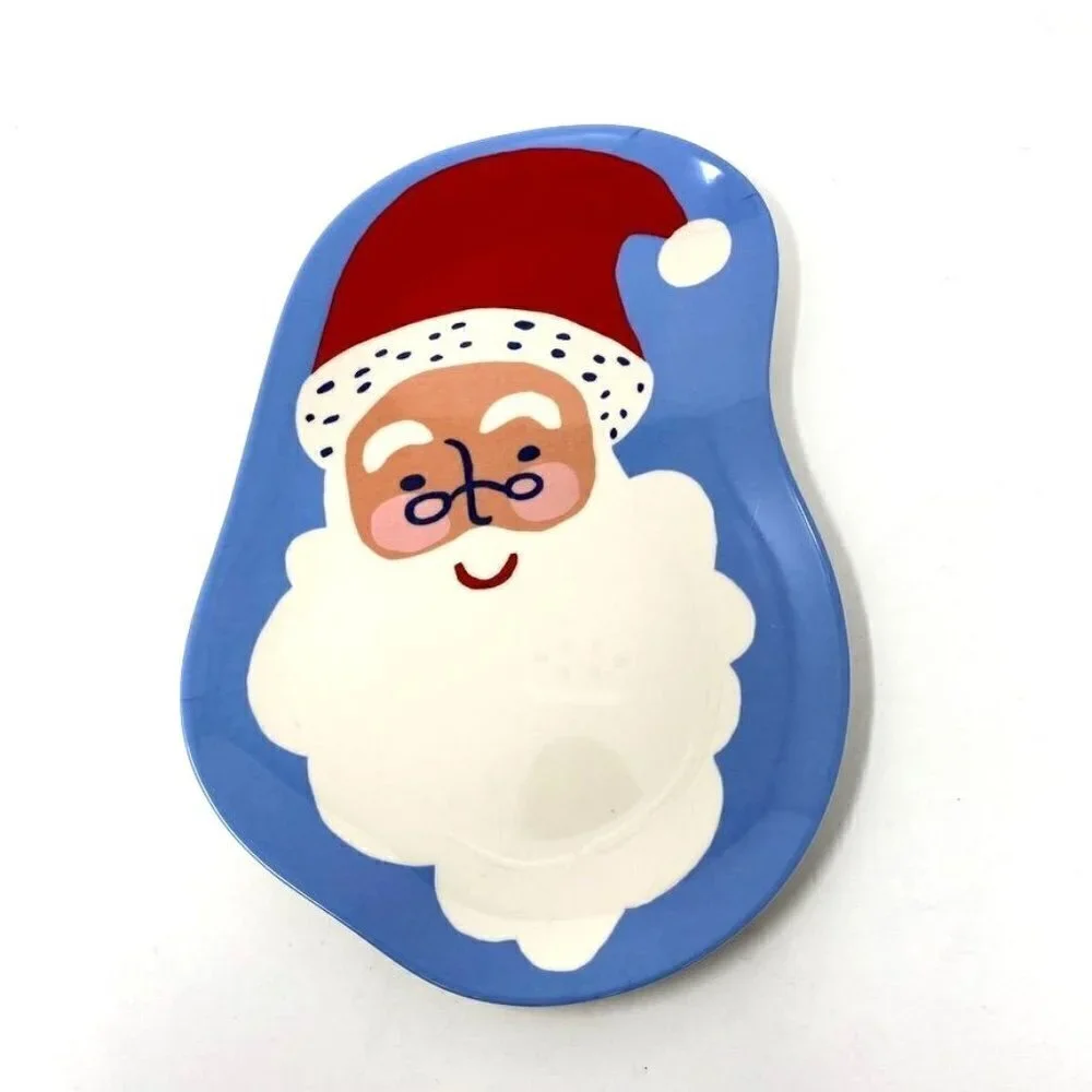 Target 2 Melamine Figural Santa Dinner Plates White - Wondershop™ Holiday